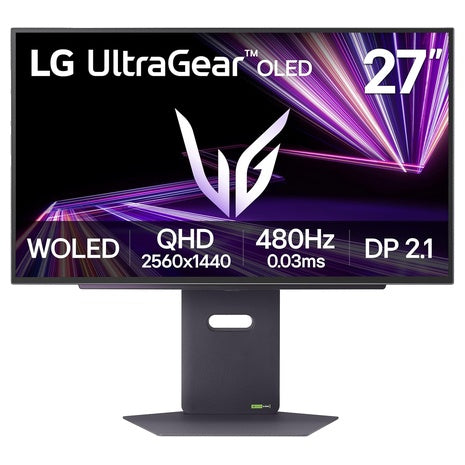 27" LG UltraGear WQHD 480Hz 0.03ms HDR OLED Freesync & G-SYNC Gaming Monitor