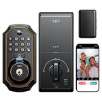 Keyless Smart Deadbolt Lock With Fingerprint, Keypad & Camera