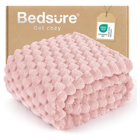 50" X 60" Bedsure Fluffy Plush Ultra-Soft Throw Blanket