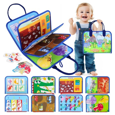 9-in-1 Montessori Toddler Busy Board