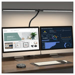 Dual Head LED Desk Lamp with Remote