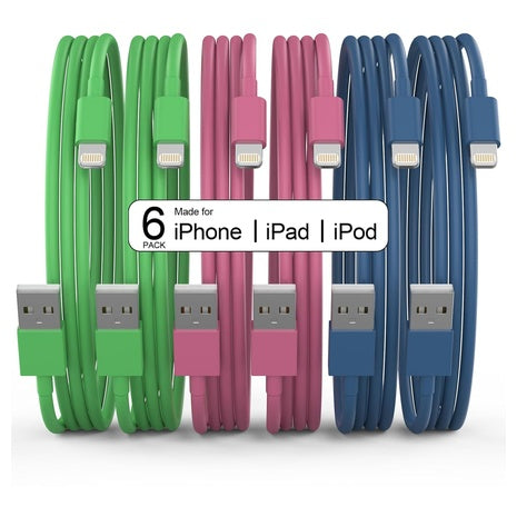 6-Pack iPhone Lightning Cables
