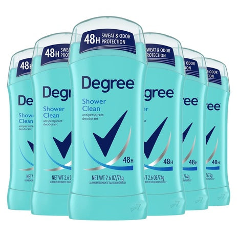 6 Degree Shower Clean Antiperspirant Deodorant Sticks