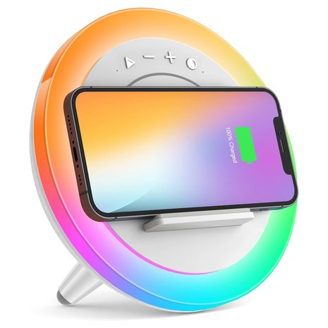 Wireless Charging Bluetooth Speaker With Night Light
