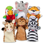 6 Melissa & Doug Safari Hand Puppets