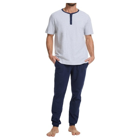 2-Piece Men’s 100% Cotton Pajama Sets (3 Colors)