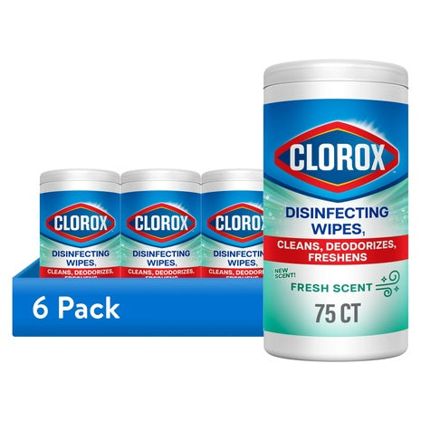 6-Pack Clorox Bleach-Free Disinfecting Wipes