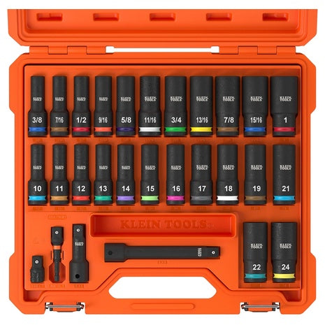 Klein Tools 28-Piece Deep-Well Impact Socket Set