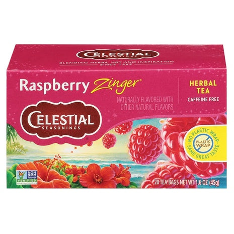 20 Bigelow Seasonings Raspberry Zinger Tea