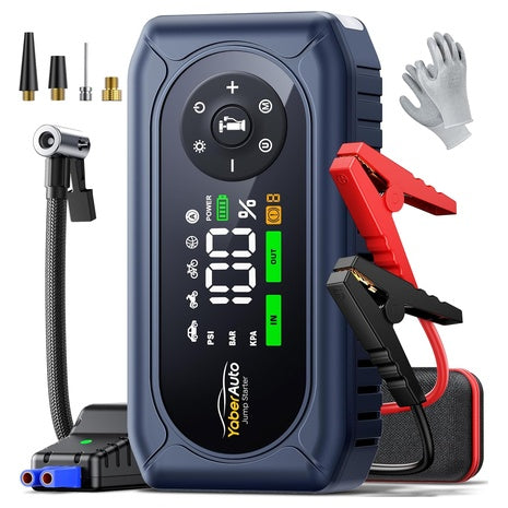 YaberAuto 5000A Jump Starter Air Compressor Combo
