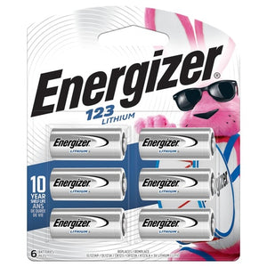 6-Pack Energizer 123 Lithium Batteries