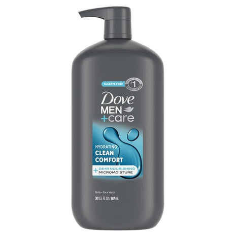 2 Big Bottles Dove Men+Care Body Wash
