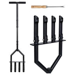 Lawn Core Aerator With 4 Detachable Hollow Tines