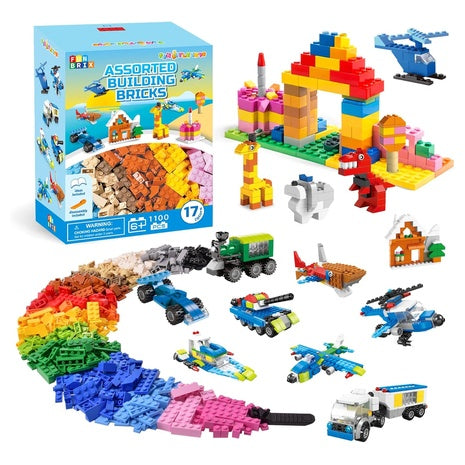 1,100-Piece Building Bricks Set