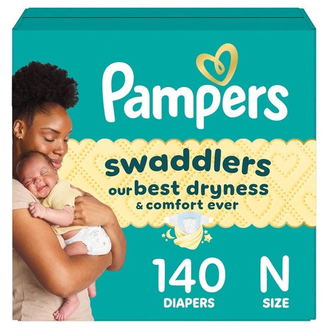 140 Size N Pampers Swaddlers Diapers
