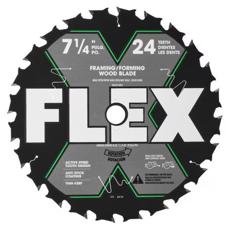 FLEX 7-1/4-in 24 -Tooth Rough Finish Carbide Circular Saw Blade Individual