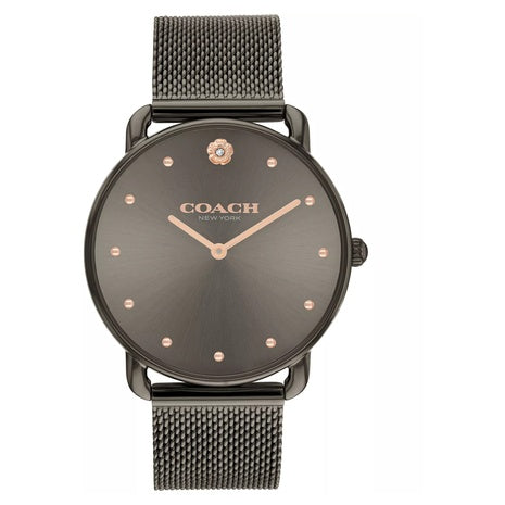 Coach Women's Elliot Grey Stainless Steel Mesh Bracelet Watch