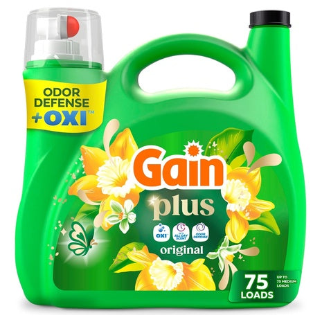 99 oz Gain Plus 75 Loads Liquid Laundry Detergent W/ Oxi (Original Scent)