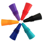 6 Silicone Wine Bottle Stoppers