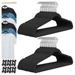 50-Pack Velvet Non-Slip Hangers