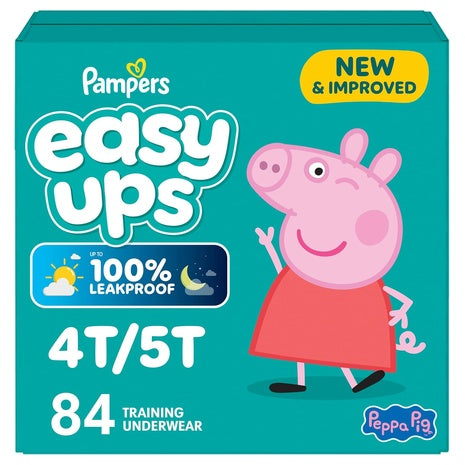84 Size 4T-5T Pampers Easy Ups Peppa Training Pants