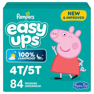 84 Size 4T-5T Pampers Easy Ups Peppa Training Pants