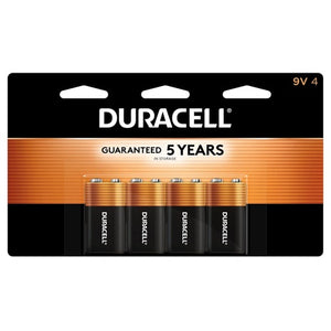 4-Pack Duracell Coppertop 9V Battery