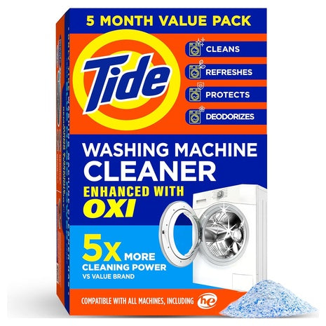 5-Month Supply Tide Washing Machine Cleaner with Oxi