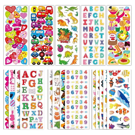 500+ Puffy 3D Kids Stickers