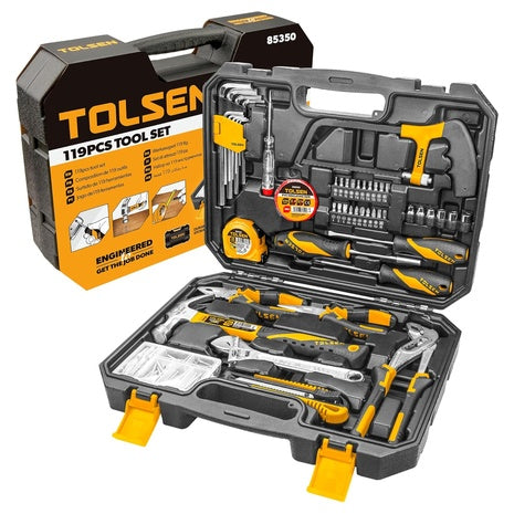 119-Piece Home Tool Kit with Storage Toolbox
