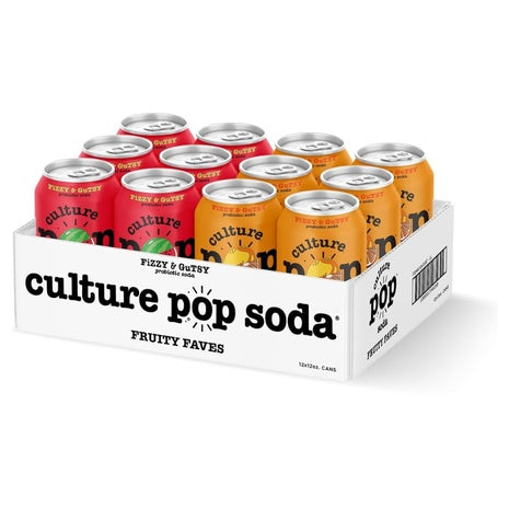 Culture Pop Fruity Faves Probiotic Soda Variety Pack