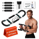 Adjustable Twister Trainer with 9 Resistance Levels & Workout Poster