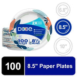 100-Count Dixie 8.5" Everyday Paper Lunch Plates
