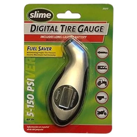 Slime 5-150 Psi Digital Tire Gauge With Hose