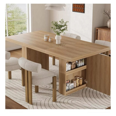 Gaomon Wood Dining Table With Storage