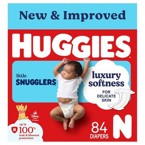 84 Huggies Little Snugglers Newborn Diapers