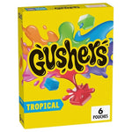 6 Gushers Tropical Fruit Snack Pouches