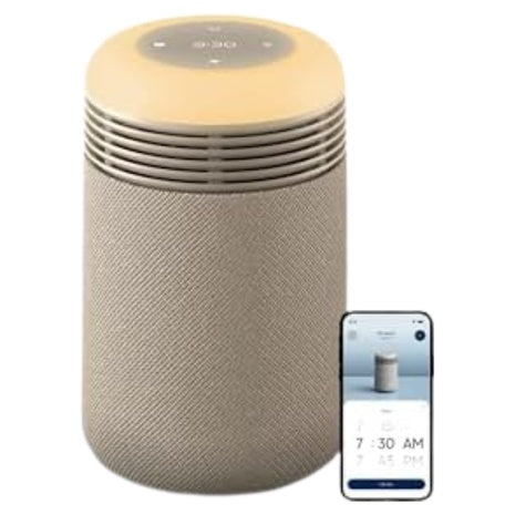 HEPASilent Filtration Mini Restful Sunrise Clock Purifier