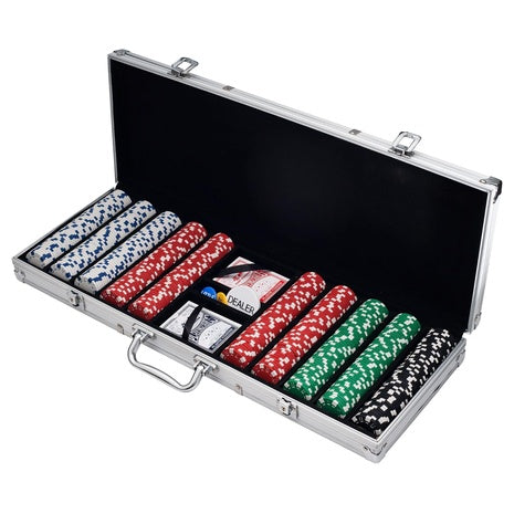 500-Chip Poker Set With Carrying Case