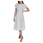 Calvin Klein Women's Pintuck Fit And Flare Shirtdress