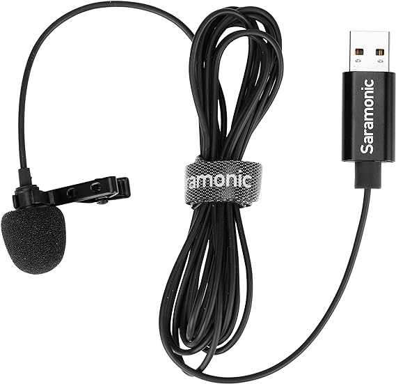Saramonic Lavalier Mic with USB-A Connector with 6.56' (2m) Cable