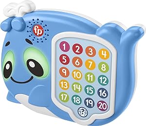 Fisher-Price Linkimals Juguete de aprendizaje para niños pequeños, 1 a 20 unidades y ballena de prueba