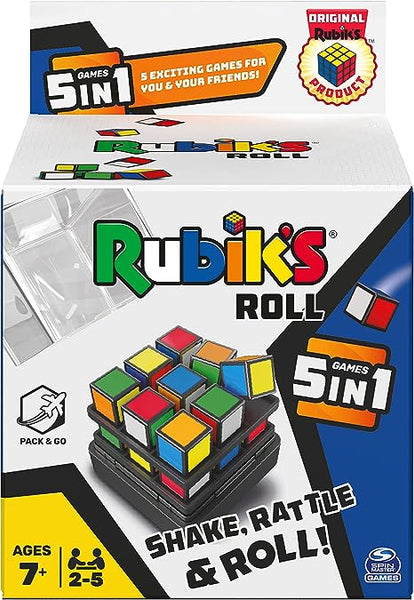 Rubik's Roll Juego de dados portátil 5 en 1