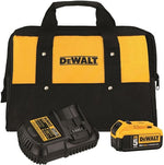 Dewalt 20V 5.0Ah MAX Battery and Charger Kit with Bag