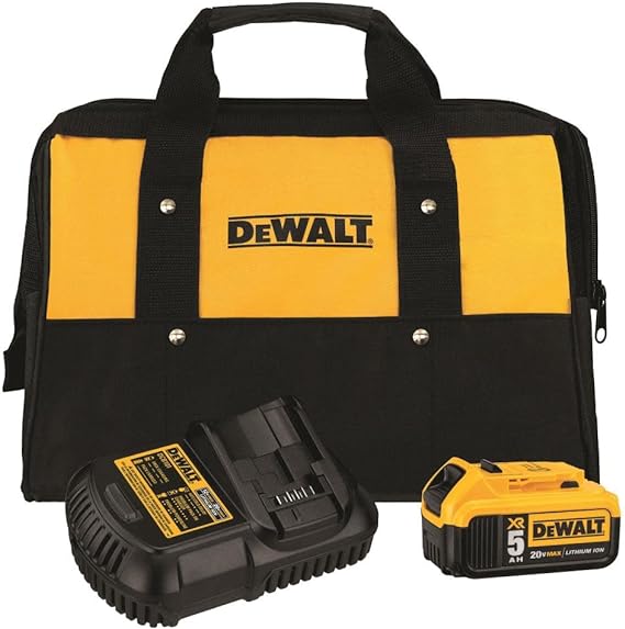 Kit de batería y cargador Dewalt 20V 5.0Ah MAX con bolsa