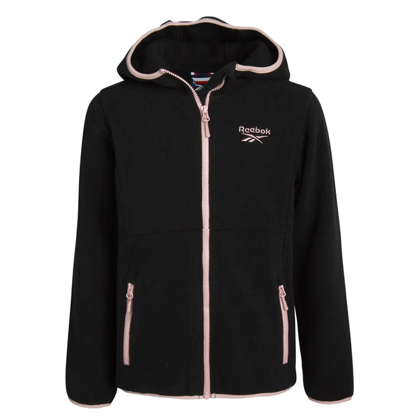 Reebok Chaqueta polar con cremallera completa para mujer