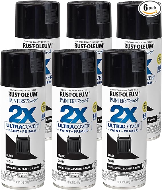 6-Pack Rust-Oleum 249122 Painter's Touch 2X Ultra Cover Spray Paint