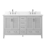 Double Sink Bath Vanity With Engineered Stone Top