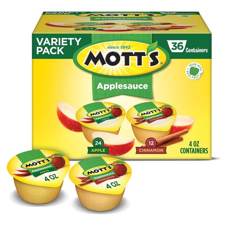 36 Mott’s Apple & Cinnamon Applesauce Cups