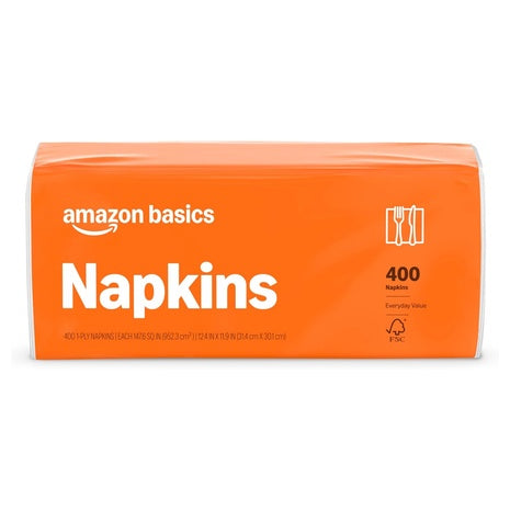 400-Count Amazon Basics Everyday Paper Napkins